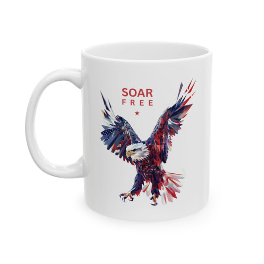 Soar Free American Eagle Patriotic Design Mug