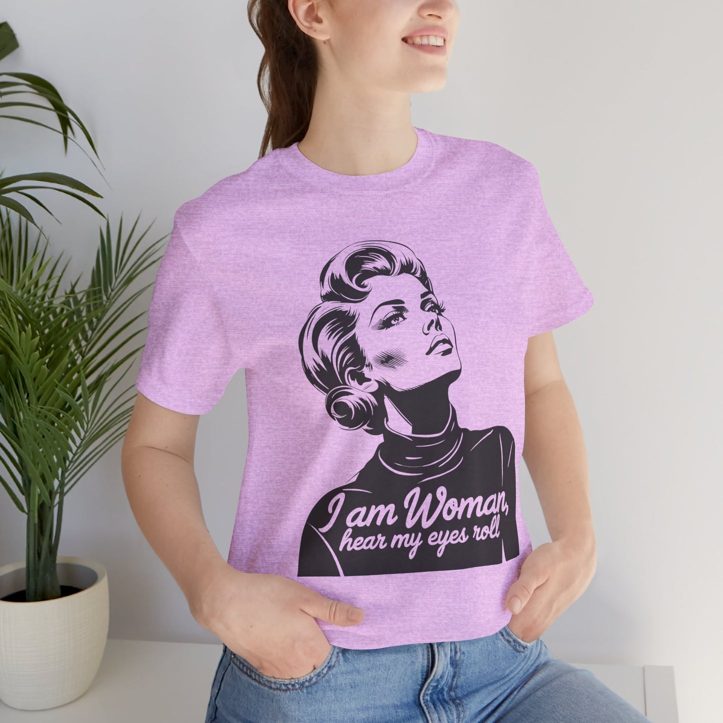 Sassy  "I am Woman"  - Black On White