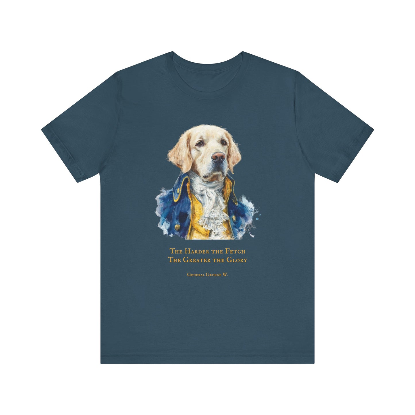 Celebrate Independence Day with this gorgeous Golden Retriever dog dressed as George Washington T-shirt.