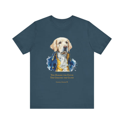 Celebrate Independence Day with this gorgeous Golden Retriever dog dressed as George Washington T-shirt.