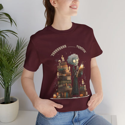 Funny Halloween Librarian T-Shirt Spooky Book Lover Costume Ghost Reading Shirt for Teachers Bookworms and Library Staff Halloween outfit