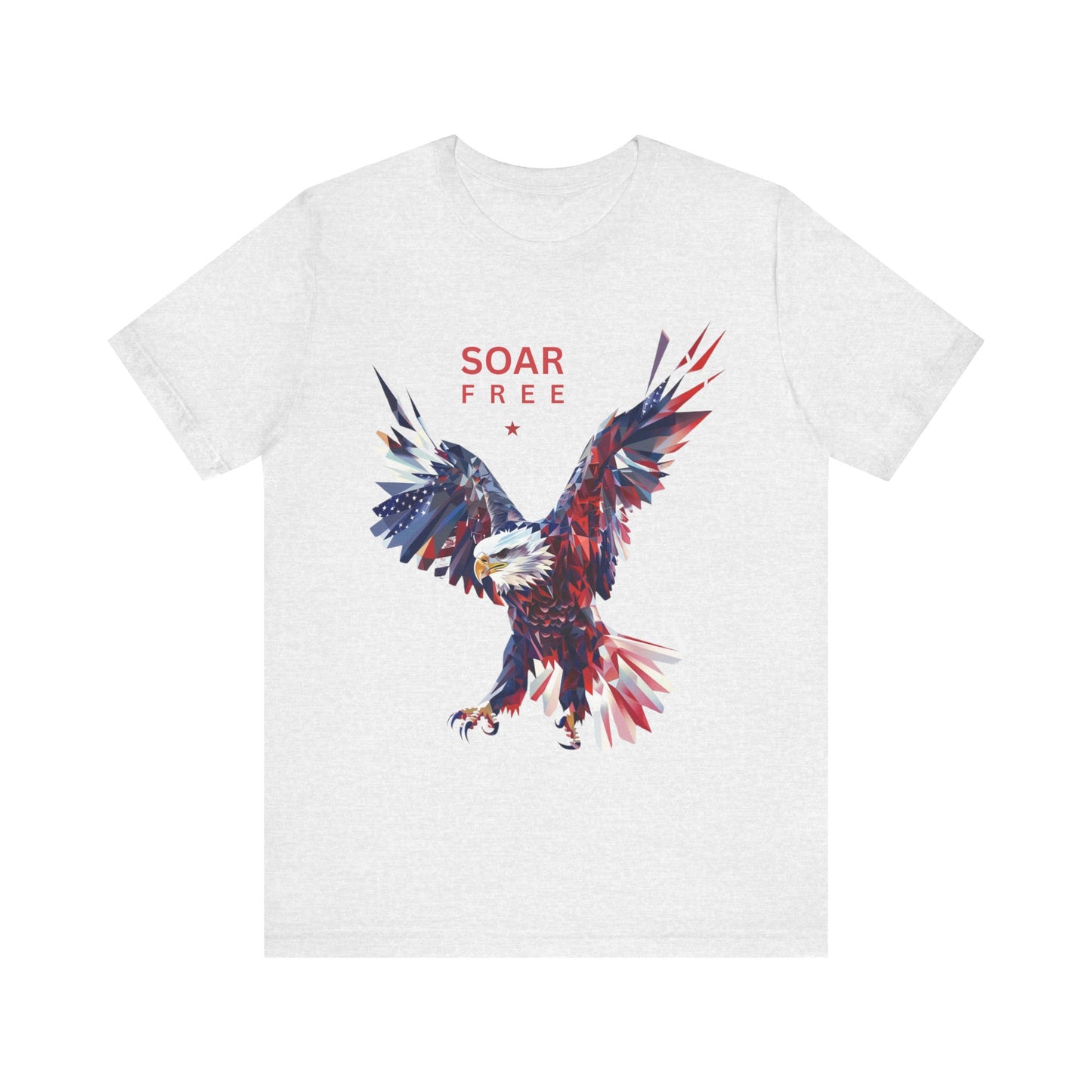 Soar Free Eagle Graphic Tee perfect for Independence day celebrations for the true patriot and wildlife lover.
