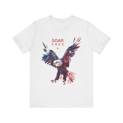 Soar Free Eagle Graphic Tee perfect for Independence day celebrations for the true patriot and wildlife lover.