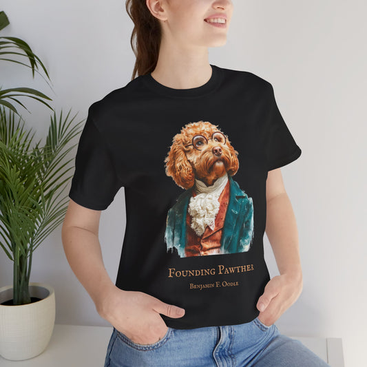 Benjamin Franklin Cavoodle "Founding Pawther" Tee - Funny Pet-Themed T-Shirt for Dog Lovers, Gift for Birthdays, Casual Wear, Funny Pet Apparel, Animal [...]