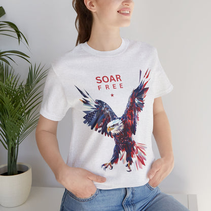 Soar Free Eagle Graphic Tee perfect for Independence day celebrations for the true patriot and wildlife lover.