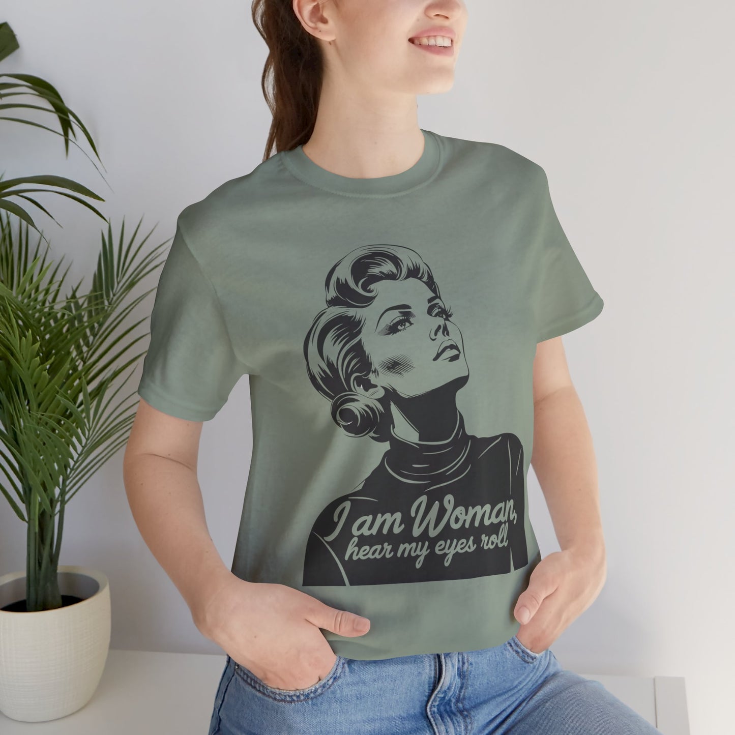 Sassy  "I am Woman"  - Black On White