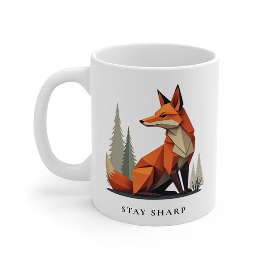 Stylish Fox Mug - Stay Sharp