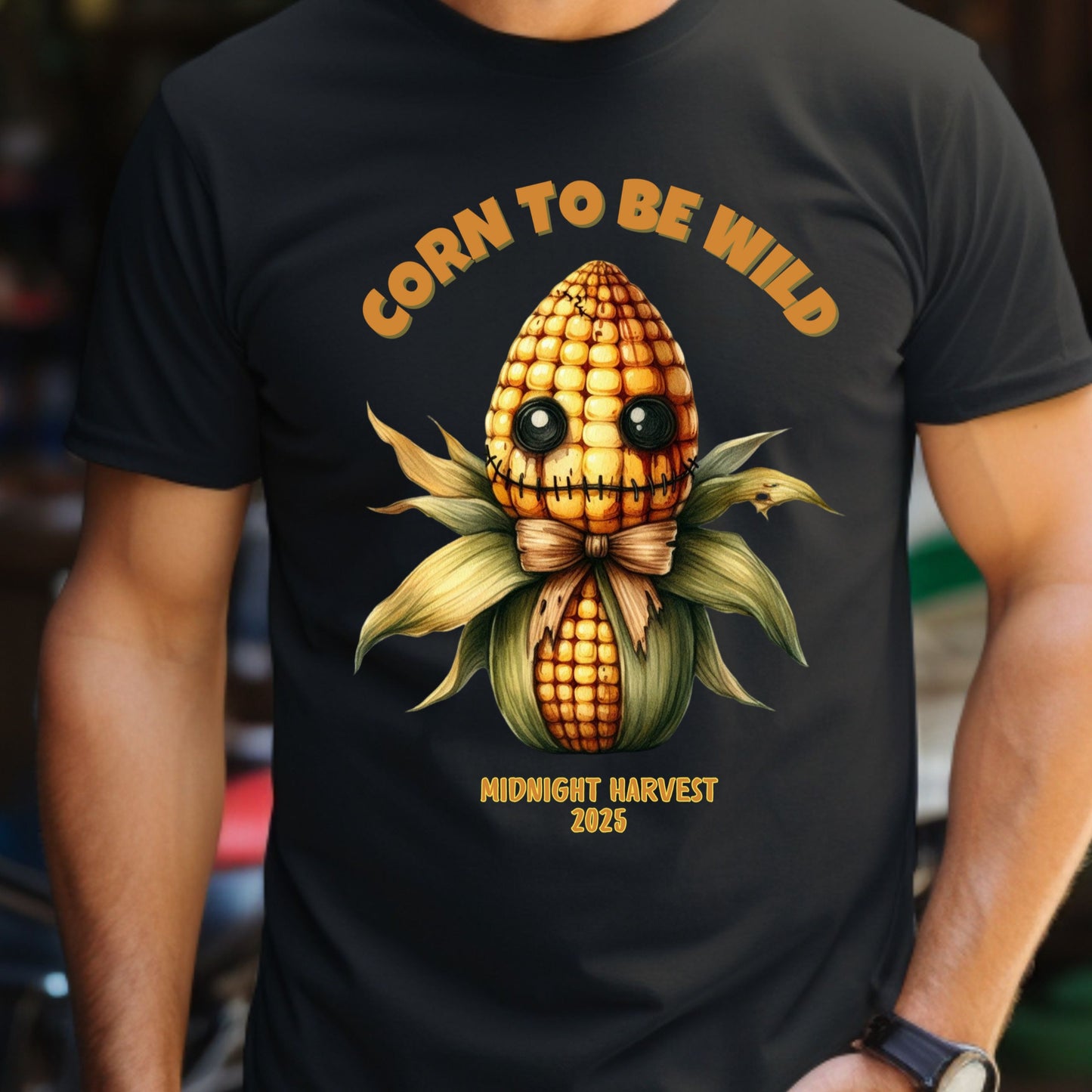 Creepy Corn Halloween Shirt Corn to Be Wild Funny Fall Tee Midnight Harvest 2025 Cute Scary Corn Costume T-Shirt Gift for her