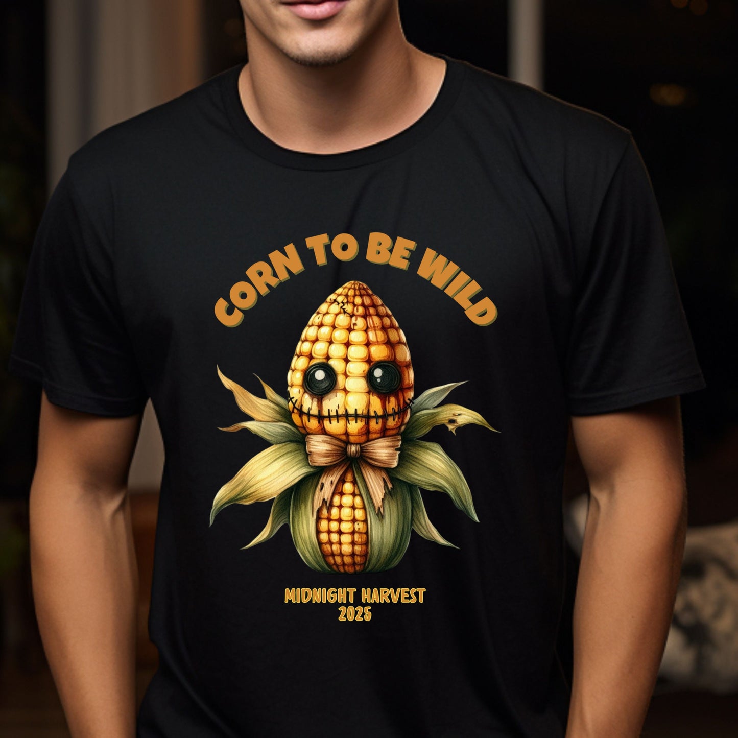 Creepy Corn Halloween Shirt Corn to Be Wild Funny Fall Tee Midnight Harvest 2025 Cute Scary Corn Costume T-Shirt Gift for her