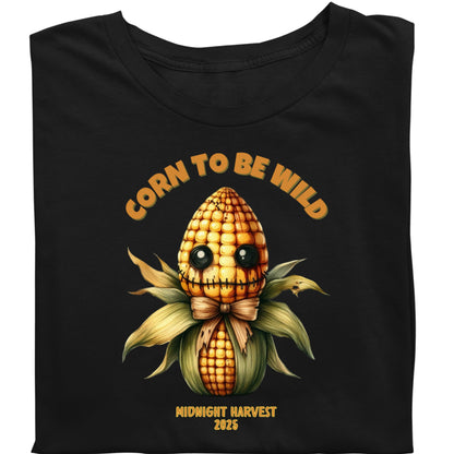 Creepy Corn Halloween Shirt Corn to Be Wild Funny Fall Tee Midnight Harvest 2025 Cute Scary Corn Costume T-Shirt Gift for her