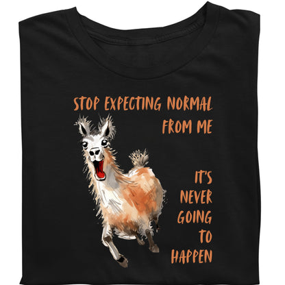 Funny Llama Tee, Funny Graphic Crazy LLama Tshirt, Llama lover T-shirt, Not Normal Gift for Llama Lover