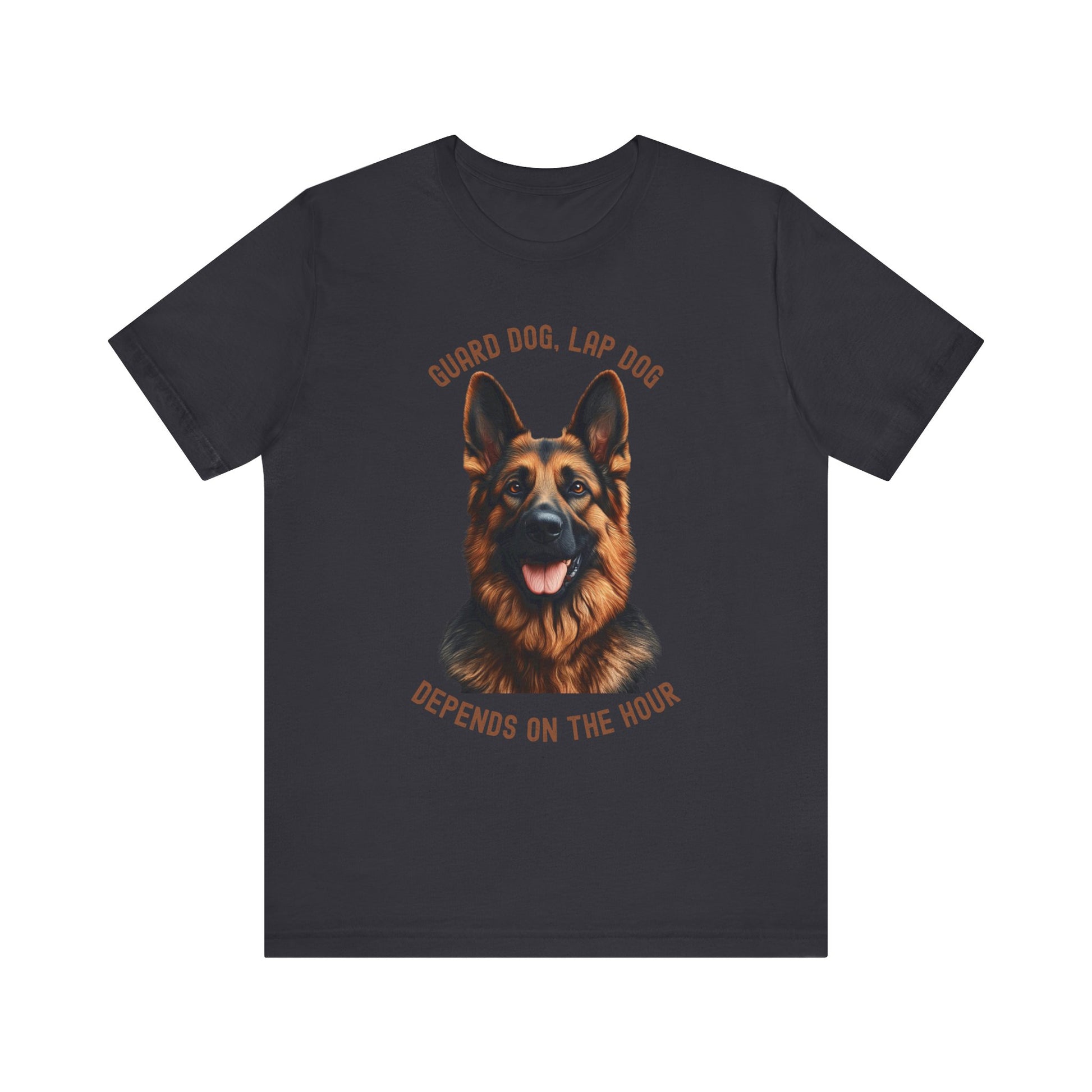 German Shepherd dog  - guard dog lap dog design on grey