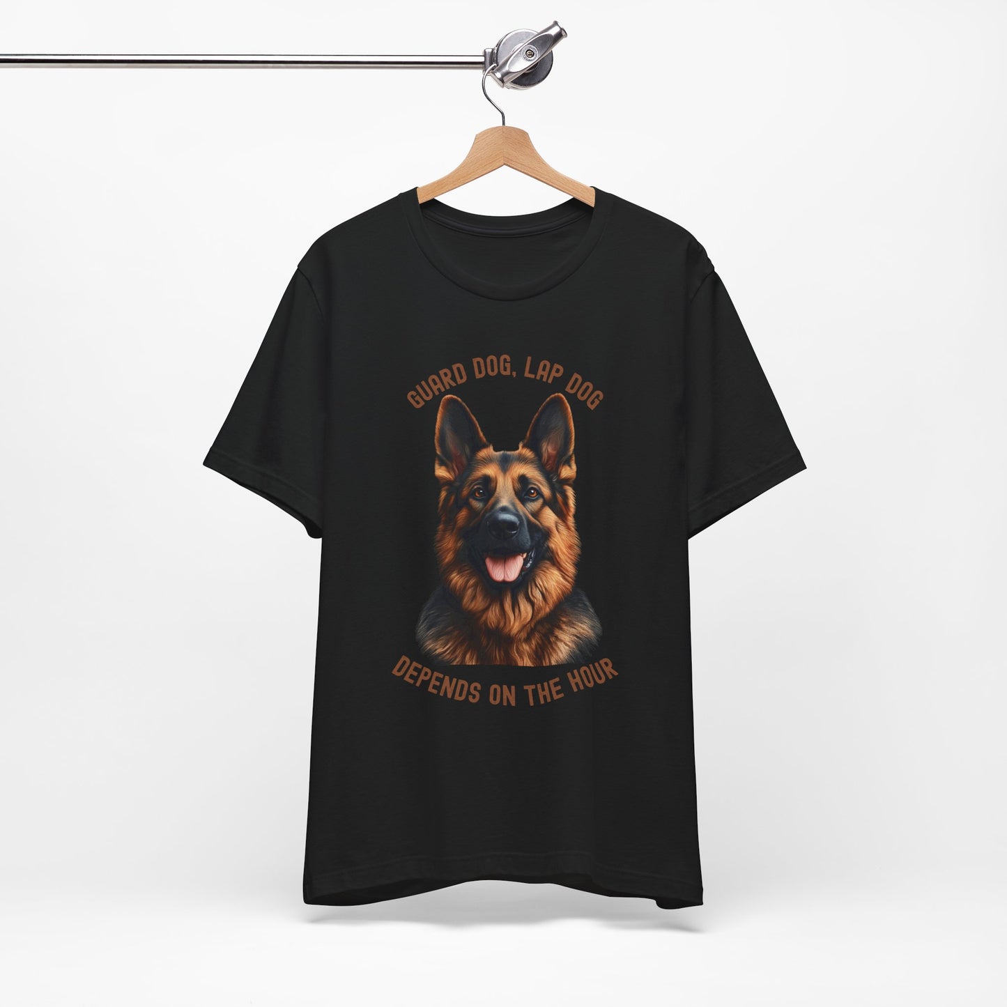 German Shepherd dog  - guard dog lap dog design on hanger black