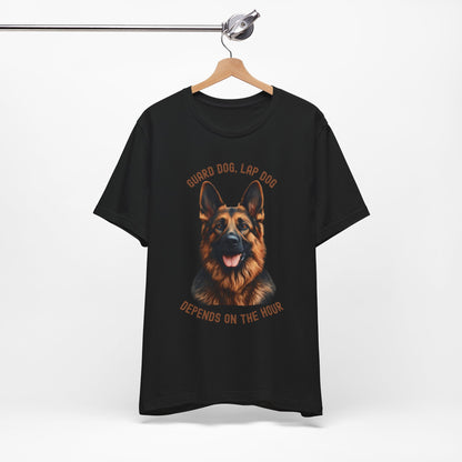German Shepherd dog  - guard dog lap dog design on hanger black
