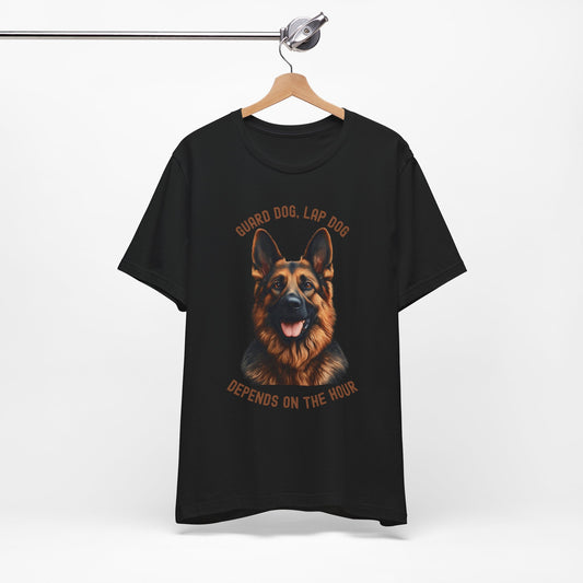 German Shepherd dog  - guard dog lap dog design on hanger black