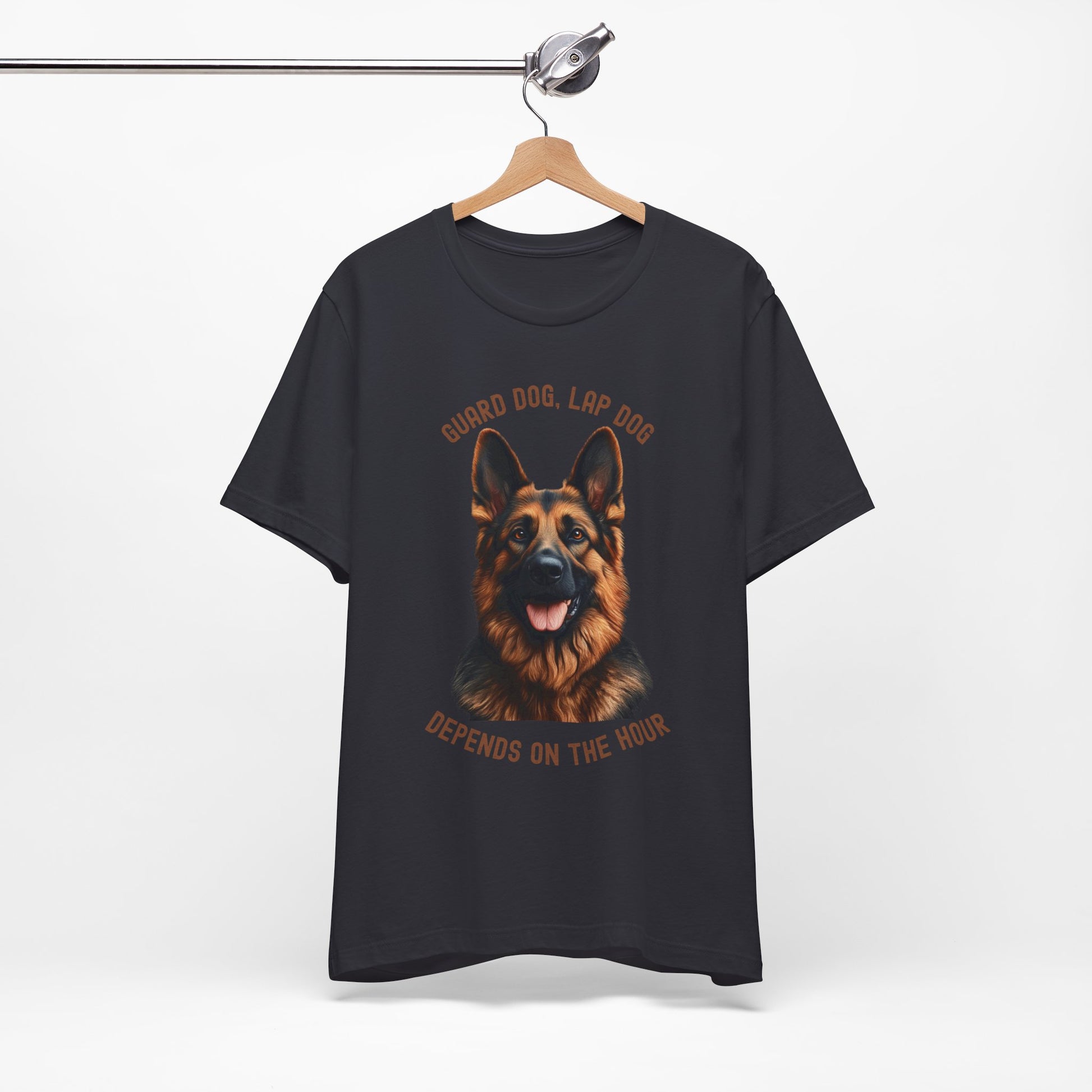 German Shepherd dog  - guard dog lap dog design on hanger grey