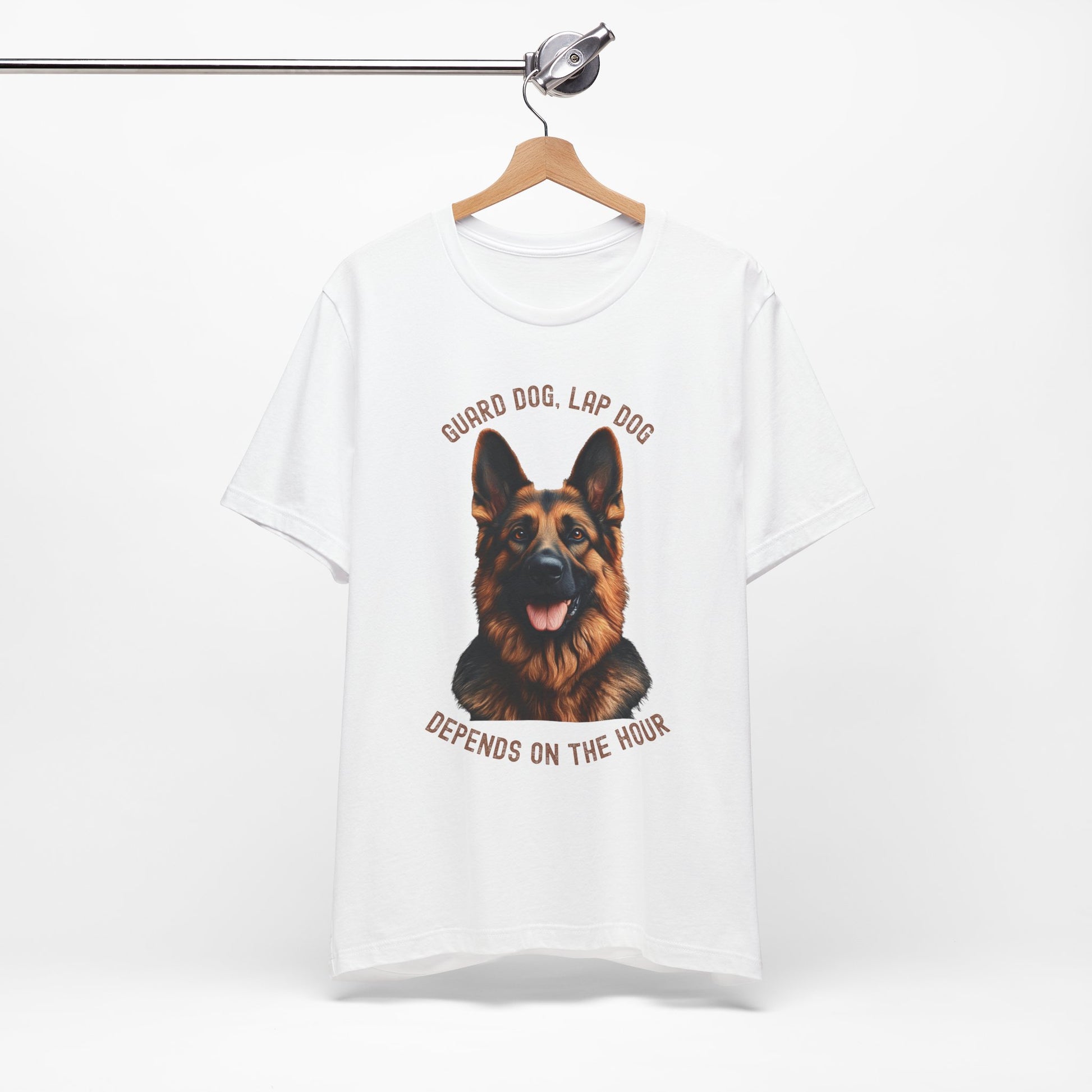 German Shepherd dog  - guard dog lap dog design on hanger white