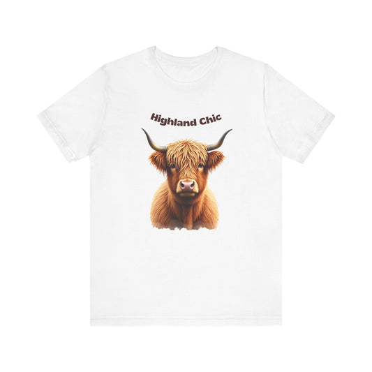 Highland Chic Highland Cow T-Shirt Design