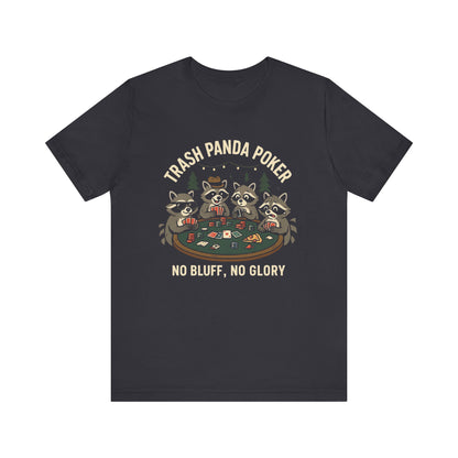 Trash Panda Poker Short Sleeve T-Shirt Dark Grey