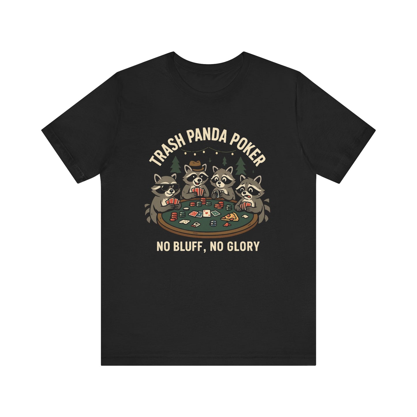 Trash Panda Poker Short Sleeve T-Shirt black